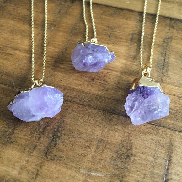 ❗️LAST❗️Raw Amethyst Crystal Necklace - Picture 2 of 5